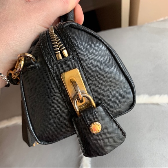 SOLD Prada Leather Bauletto Tote Bag - Picture 7 of 11